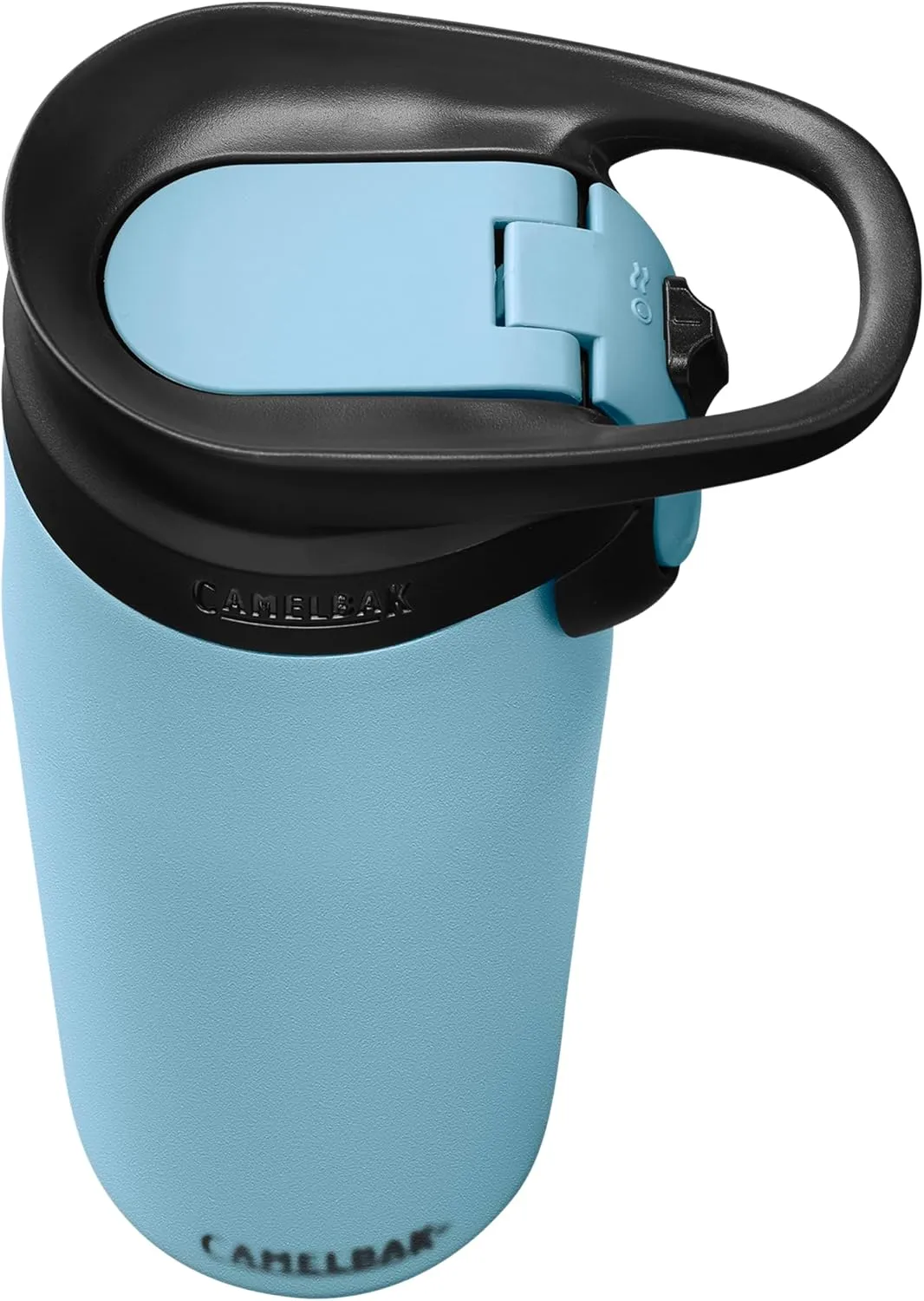 CamelBak Forge Flow Coffee & Travel Mug, Insulated Stainless Steel - Non-Slip Silicon Base - Easy One-Handed Operation - 20oz, Dusk Blue