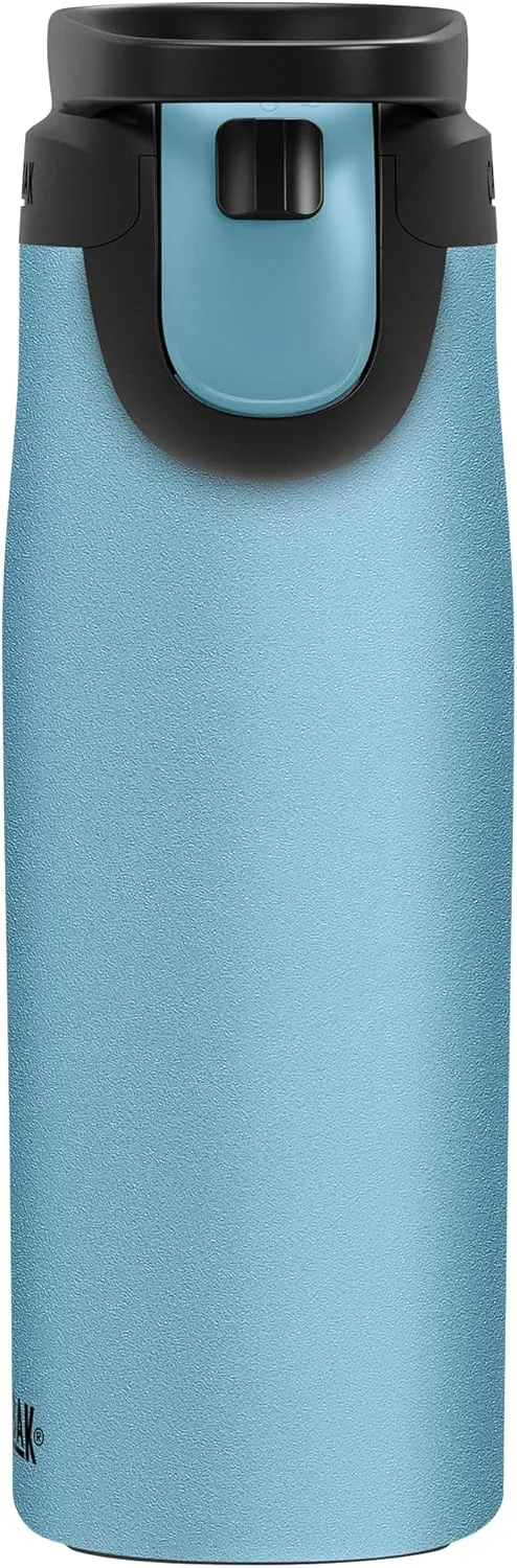 CamelBak Forge Flow Coffee & Travel Mug, Insulated Stainless Steel - Non-Slip Silicon Base - Easy One-Handed Operation - 20oz, Dusk Blue