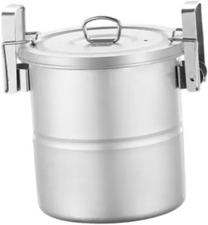 Camping Pot 304 Stainless Steel Hangable Outdoor Pot Campfire Cooking Equipment for Fishing Backpacking Dinner BBQ
