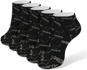 Capricorn Constellation Ankle No Show Socks Soft Loafer Socks Low Cut Non Slip Flat Sock 5 PC