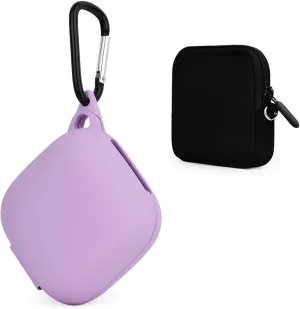 Case Compatible for Powerbeats Pro Case Skin,Anti-Lost & Shockproof Easy Carrying Silicone Case Cover Accessories with Keychain and Lightweight Storage Carying Case Bag