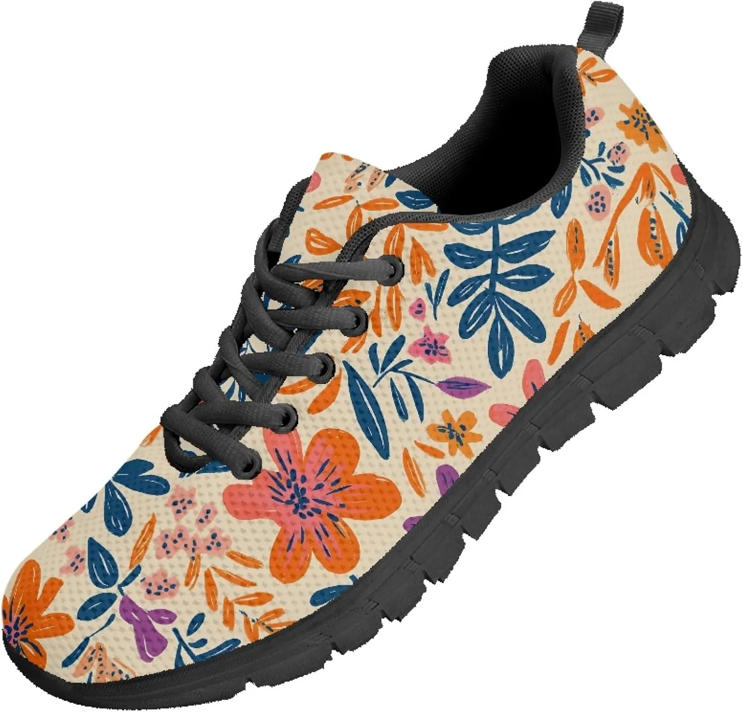 Casual Shoes for Teens Womens Trainer Running Travel Sneaker Walking Low Heel Lace Up Teens Adults Lightweight Sneakers