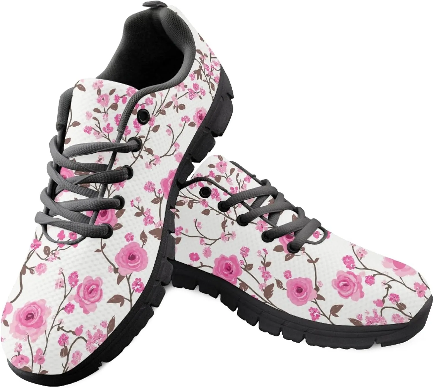 Casual Shoes for Teens Womens Trainer Running Travel Sneaker Walking Low Heel Lace Up Teens Adults Lightweight Sneakers
