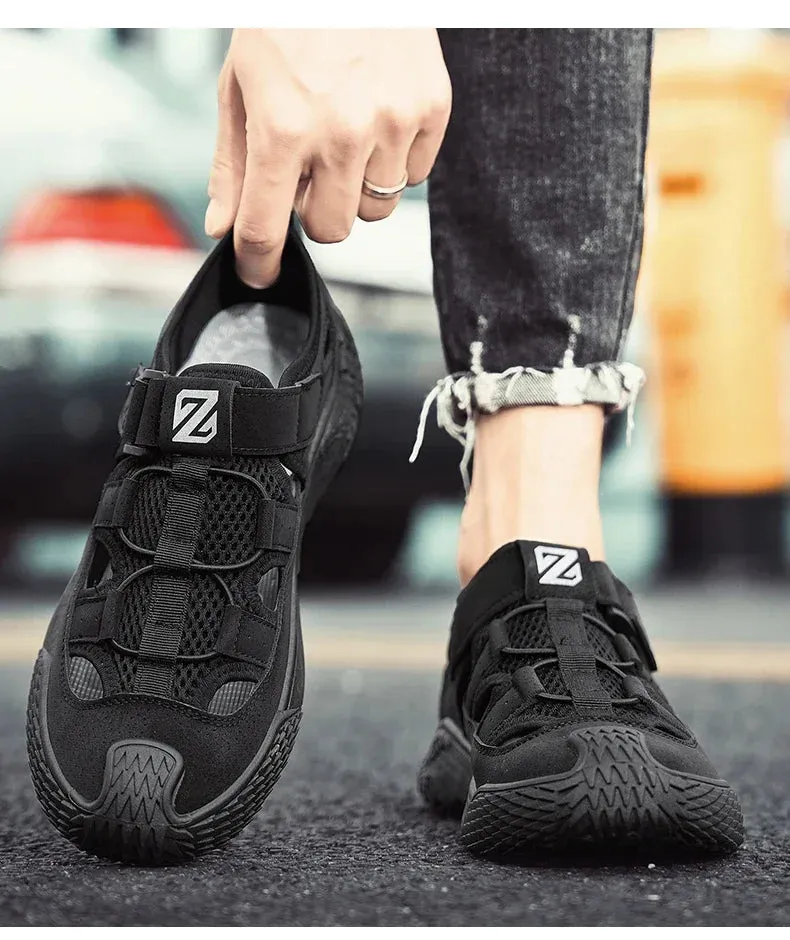 Casual Summer Comfortable Wear-resistant Shoes Shoes  Soft Mesh Shoes Men's Outdoor Leather Highly rated Breathable Shoes Hiking Non-slip Excellent customer service