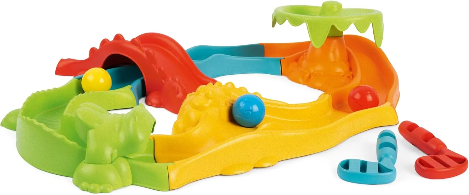 Chicco Mini Golf Safari, 3-in-1 Marble Track, Modular Easy to Assemble Track, 11 Pieces, 3 Balls, 2 Golf Clubs, Creative and Moving Game, Recycled Plastic, Children's Games 2-5 Years