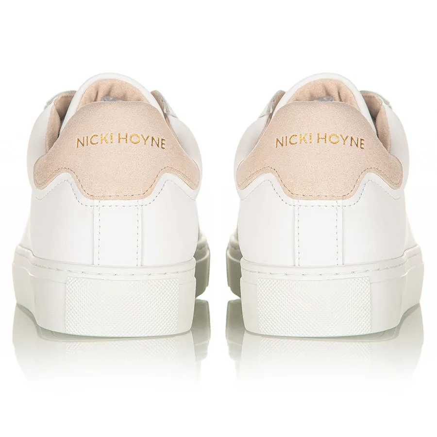 Classic Trainer - White/Beige Suede