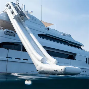 Commercial Garde Floating Super Yacht Water Toys, Inflatable Yacht with Air Pump for Docks, Pools