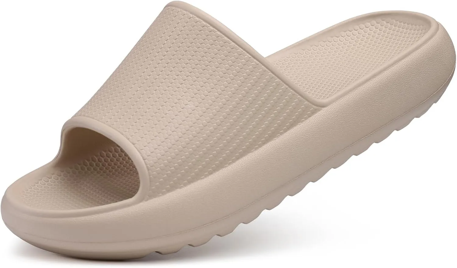 Comwarm Cloud Slide Sandals for Women Men Ultra Comfort Recovery Pillow Slippers Soft Summer Beach Shoes with Low Arch Support