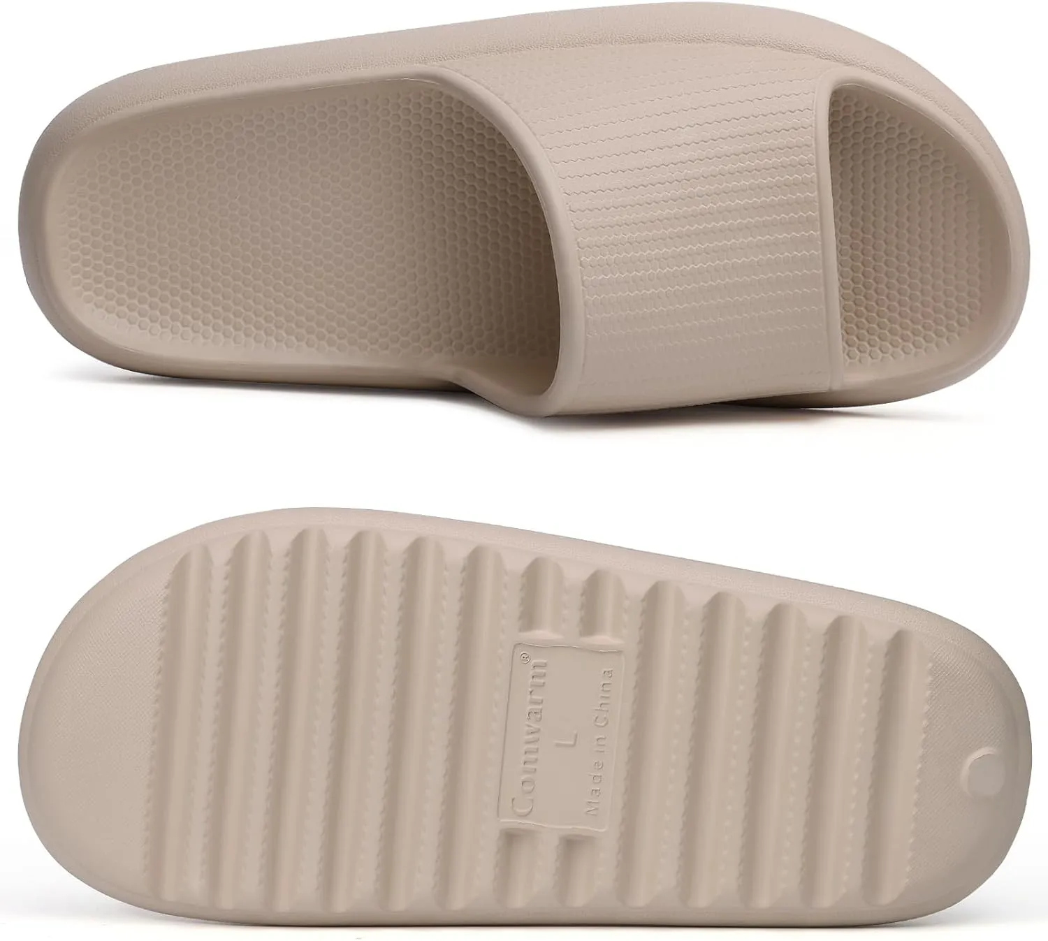 Comwarm Cloud Slide Sandals for Women Men Ultra Comfort Recovery Pillow Slippers Soft Summer Beach Shoes with Low Arch Support