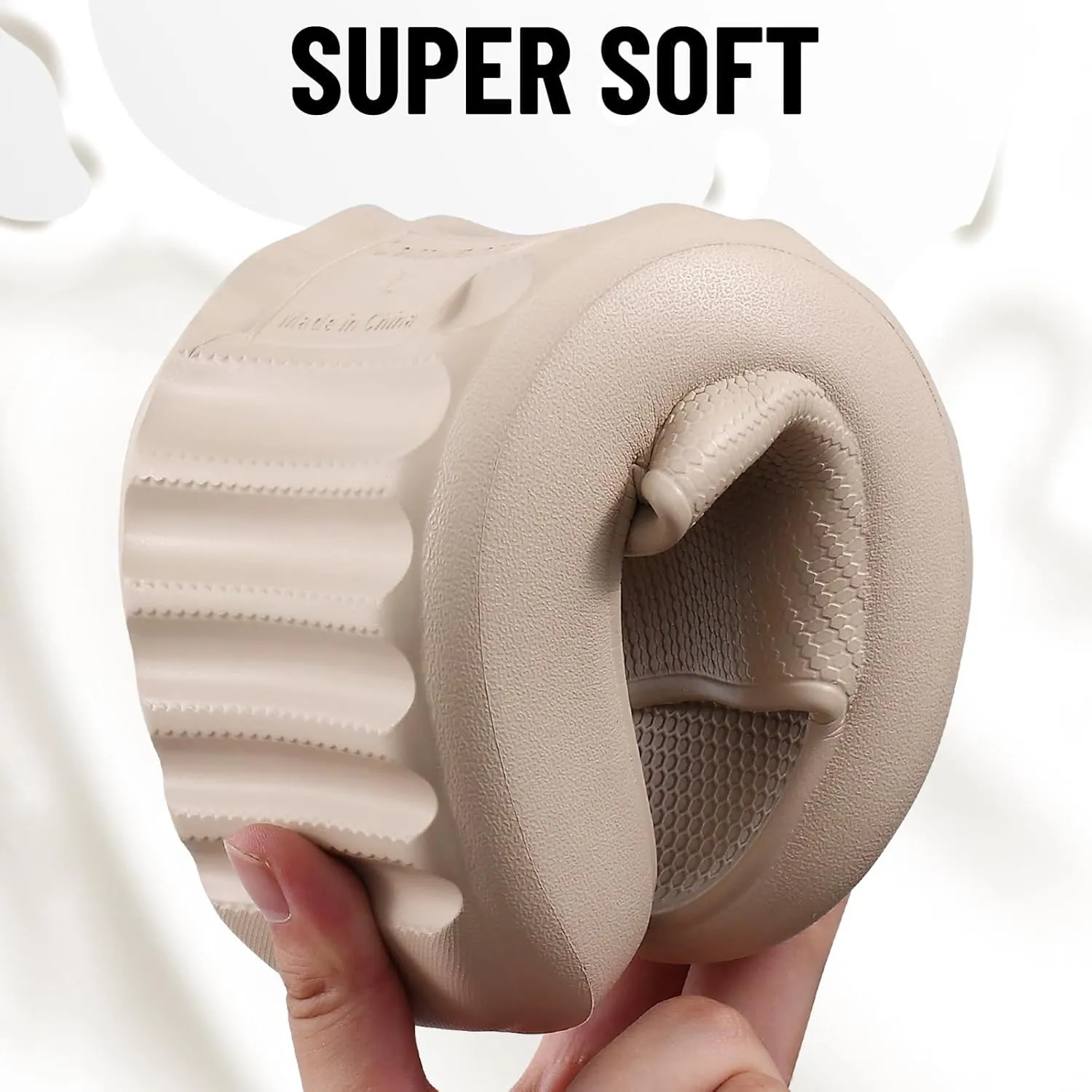 Comwarm Cloud Slide Sandals for Women Men Ultra Comfort Recovery Pillow Slippers Soft Summer Beach Shoes with Low Arch Support