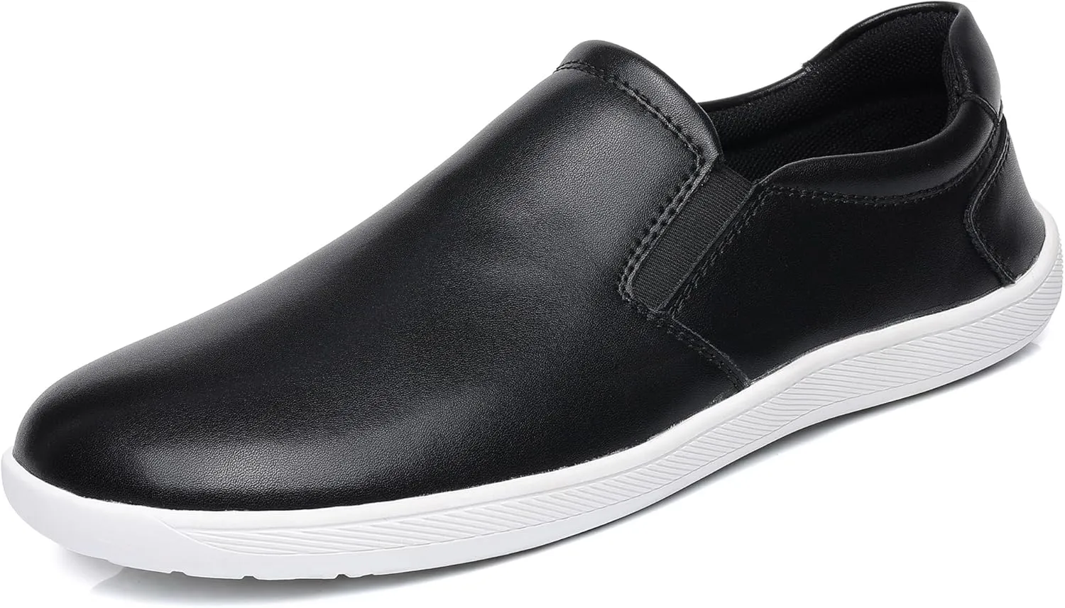 COSIDRAM Men's Casual Loafers Comfort Wide Toe Soft Daily Walking Sneakers Classic Slip On Shoes
