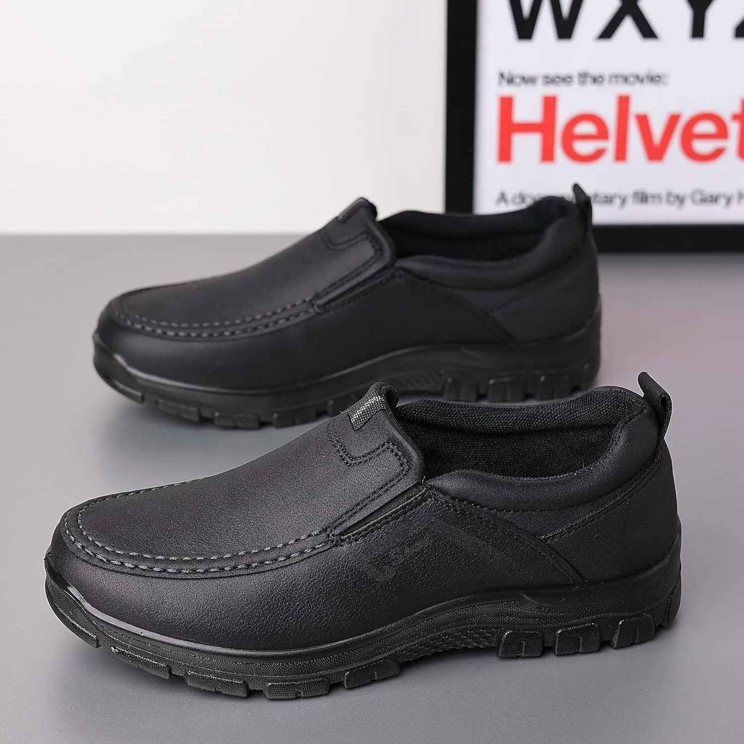 COSIDRAM Mens Loafers Slip on Shoes Casual Comfort Soft Moccasin Daily Flats Driving Walking Shoes Lightweight
