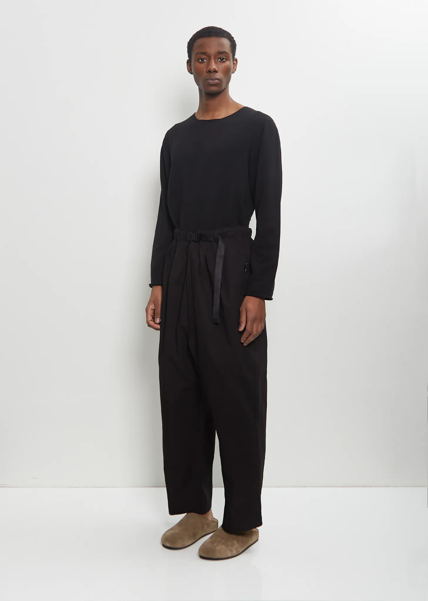 Cotton Nylon Easy Trousers