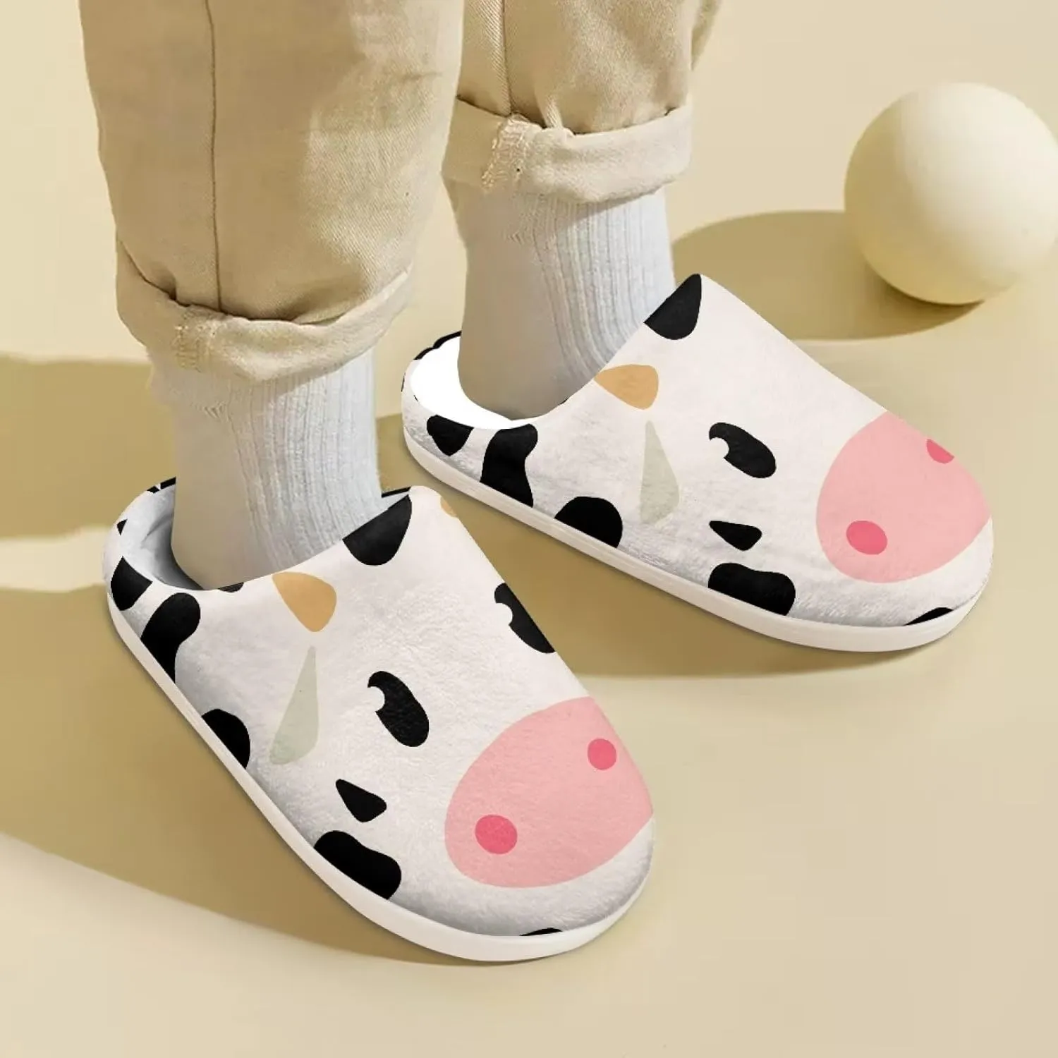 Cozy House Slippers Toddler Shoes Plush Slip-on Personalized Home Bedroom Cute Indoor Sleepers