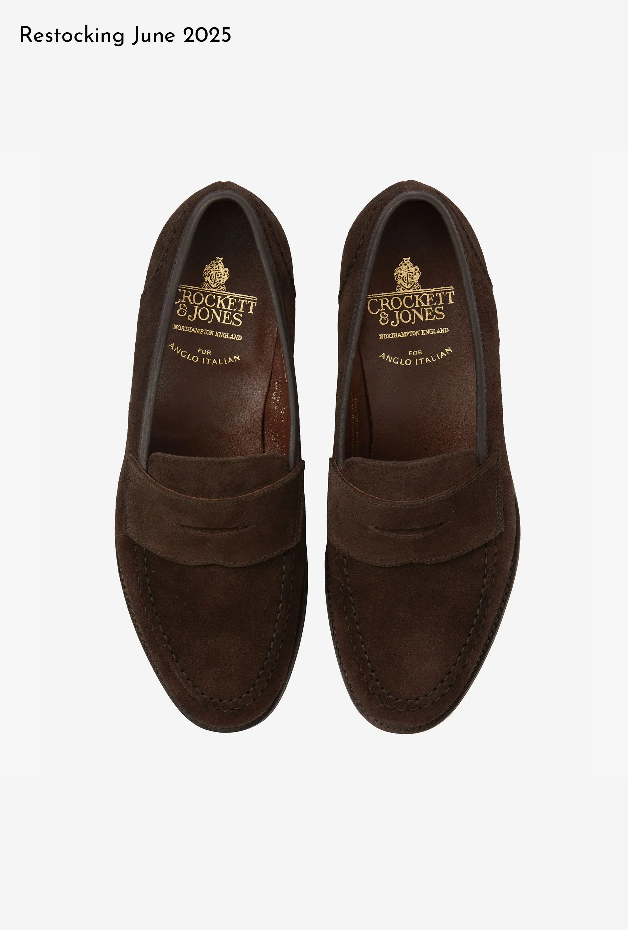 Crockett & Jones Unley Loafer Brown Suede City Sole