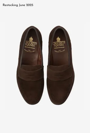 Crockett & Jones Unley Loafer Brown Suede City Sole