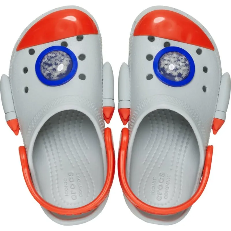 Crocs Junior Grey Classic Rocketship Clog 210359-1NM
