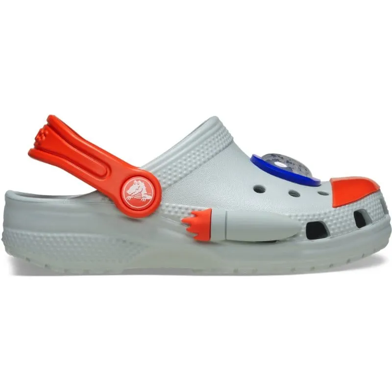 Crocs Junior Grey Classic Rocketship Clog 210359-1NM