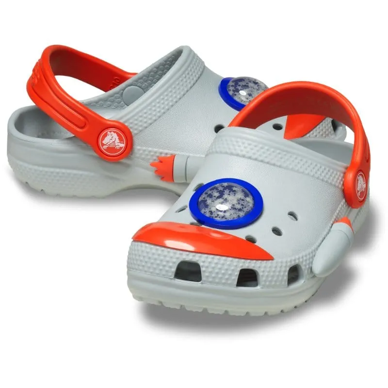 Crocs Junior Grey Classic Rocketship Clog 210359-1NM