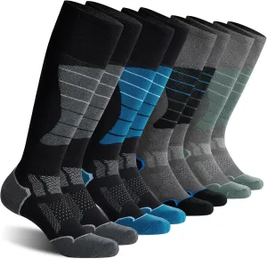 CS CELERSPORT 2/3/4 Pack Ski Socks for Men and Women Skiing, Snowboarding, Winter Performance Socks