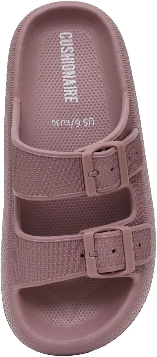 CUSHIONAIRE Women's Fame recovery cloud slide with  Comfort
