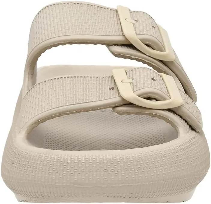 CUSHIONAIRE Women's Fame recovery cloud slide with  Comfort