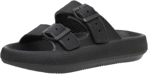 CUSHIONAIRE Women's Fame recovery cloud slide with  Comfort