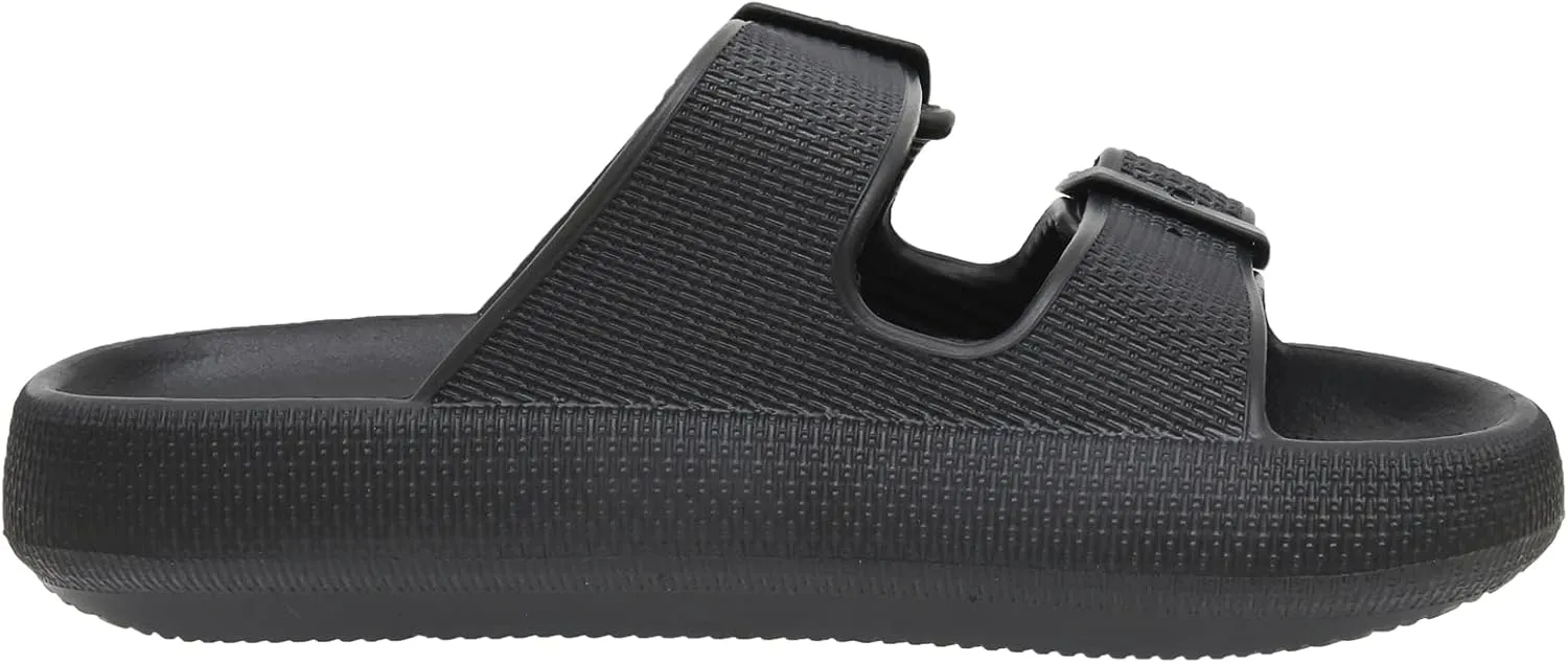 CUSHIONAIRE Women's Fame recovery cloud slide with  Comfort