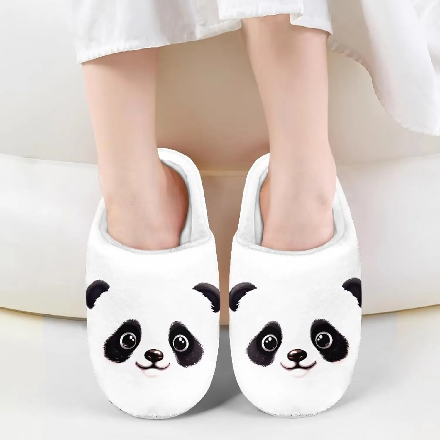 Cute Slippers for Girls Boys, Plush Non-Slip House Slippers Winter Fluffy House Shoes Cute Soft Slip-On Shoes for Indoor Outdoor