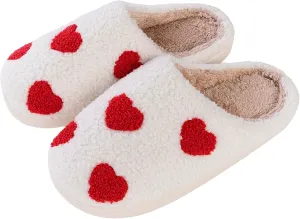 Cute Strawberry Pattern Women's Bedroom Slippers - Warm, Soft, Fuzzy, Non-Slip