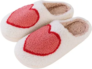 Cute Strawberry Pattern Women's Bedroom Slippers - Warm, Soft, Fuzzy, Non-Slip