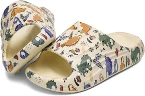 DAYUMKOU Toddler Boy Sandals Girls Footwear Cute Open Toe Beach Slides Indoor Outdoor Kids Slippers Lightweight Pool Shoes