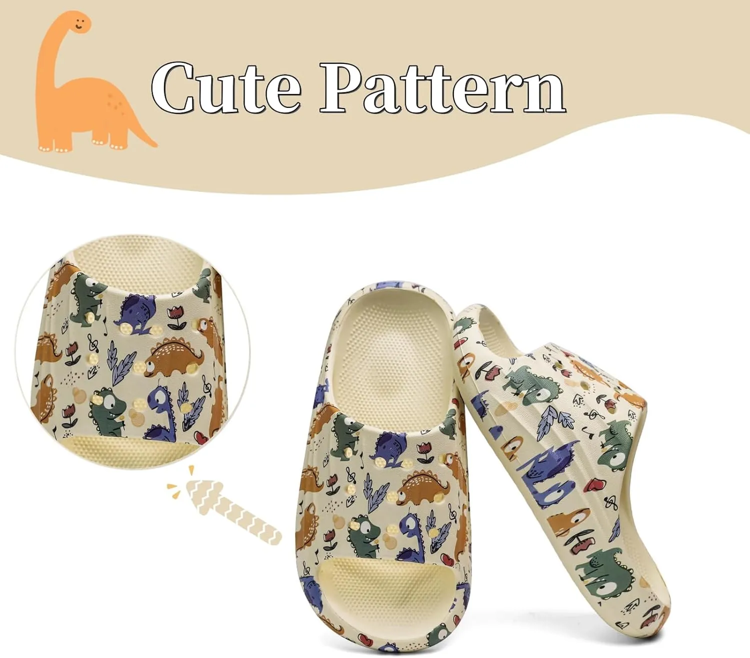 DAYUMKOU Toddler Boy Sandals Girls Footwear Cute Open Toe Beach Slides Indoor Outdoor Kids Slippers Lightweight Pool Shoes