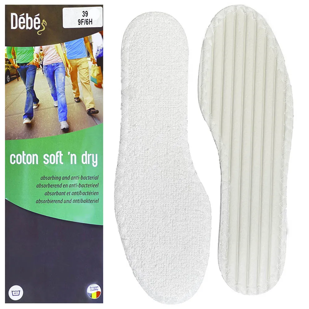 DEBE COTON SOFT'N DRY INSOLE