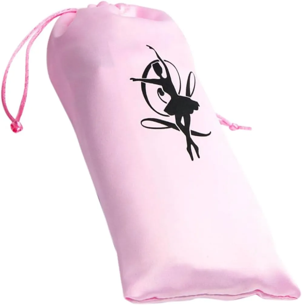 DECHOUS Ballet Shoes Bag Canvas Dance Pouch Drawstring Portable Storage for Ballet Slippers Makeup Bag Travel-friendly 1pc