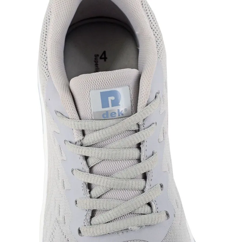 DEK Heron Women's 5 Eye Lace Up Superlight Trainer Grey