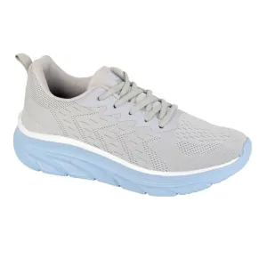 DEK Heron Women's 5 Eye Lace Up Superlight Trainer Grey