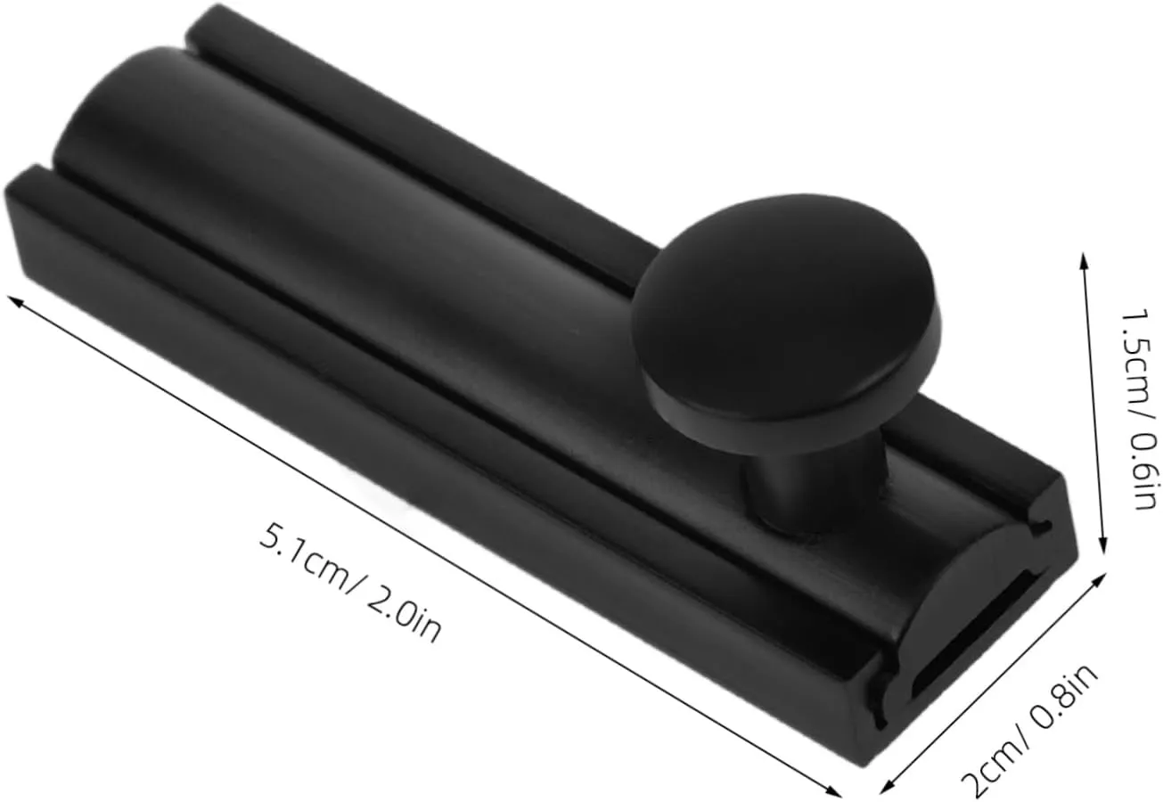 DOITOOL 4pcs Invisible Door Latch Door Latches Reinforcement Sliding Door Front Security Slide Latch Lock Kit Inside Deadbolt Home Security Door Lock Privacy Gate Latch Pure Copper Black