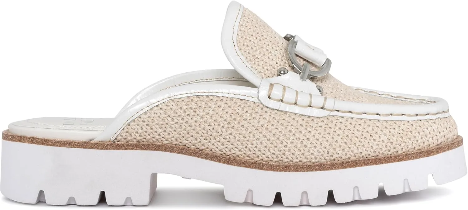 Donald Pliner Women's Elta Mules, Slip-On Mules, Closed Toe Comfort Loafers, Casual Slip-On Shoes for Women