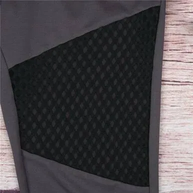 DOUBLE MESH YOGA PANTS / WORKOUT LEGGINGS.