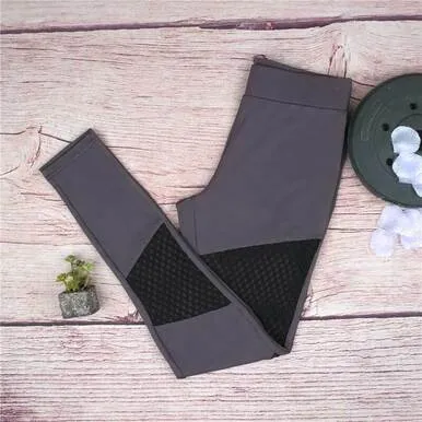 DOUBLE MESH YOGA PANTS / WORKOUT LEGGINGS.