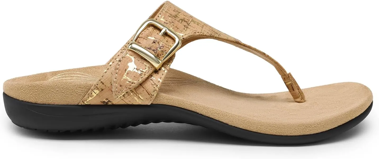 DREAM PAIRS Flip Flops for Women, Arch Support Orthotic Comfortable Soft Summer Slip On Thong Sandals
