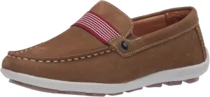 Driver Club USA Unisex-Child Boys/Girls Leather Luxury Fashion Driving Loafer with Grow Grain Detail