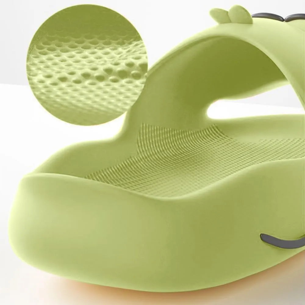 Duck Bathroom Slippers - Cartoon Female Indoor Home Non-slip Soft Bottom Cute Thick Bottom Step on Shit Slippers