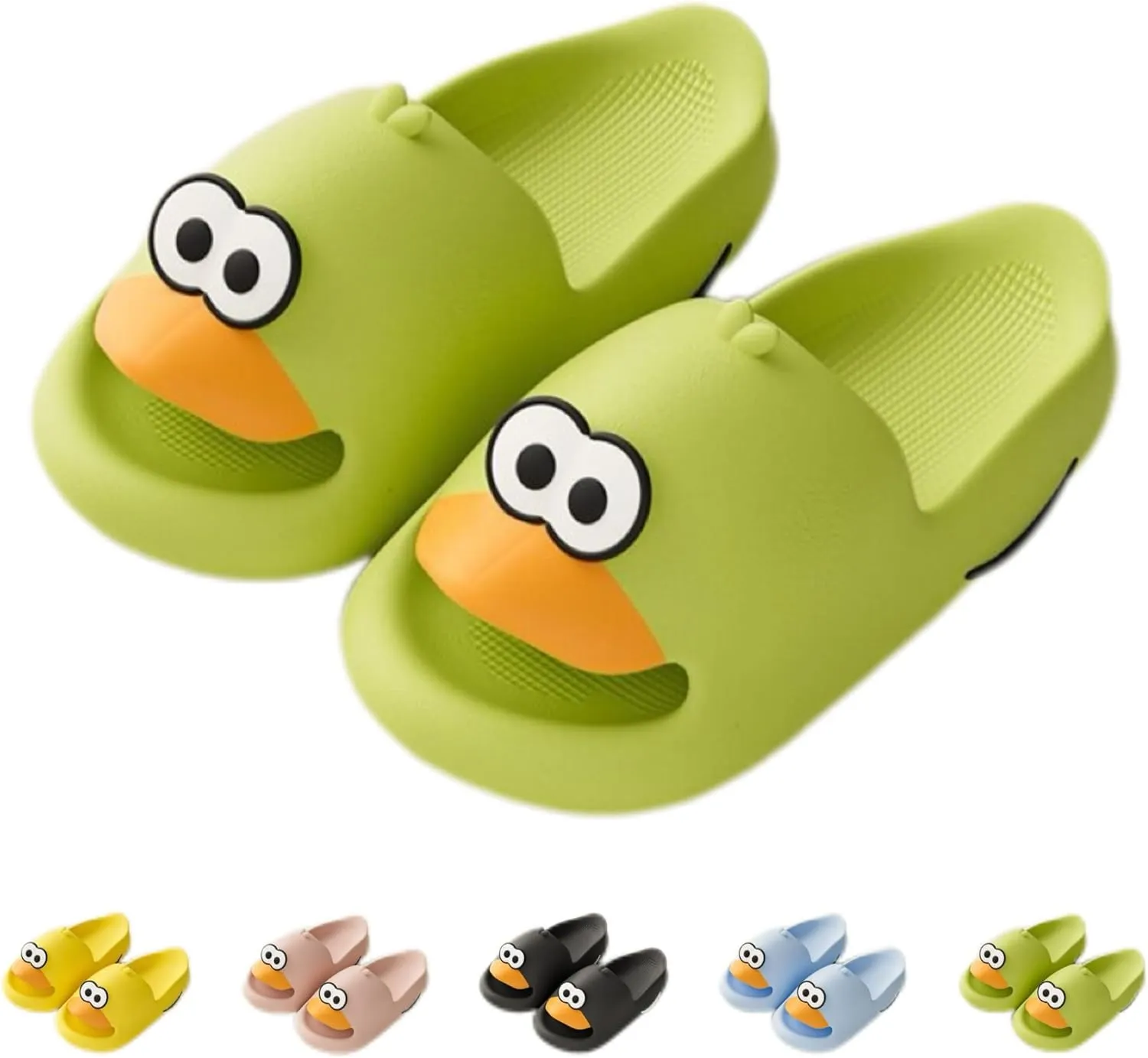 Duck Bathroom Slippers - Cartoon Female Indoor Home Non-slip Soft Bottom Cute Thick Bottom Step on Shit Slippers