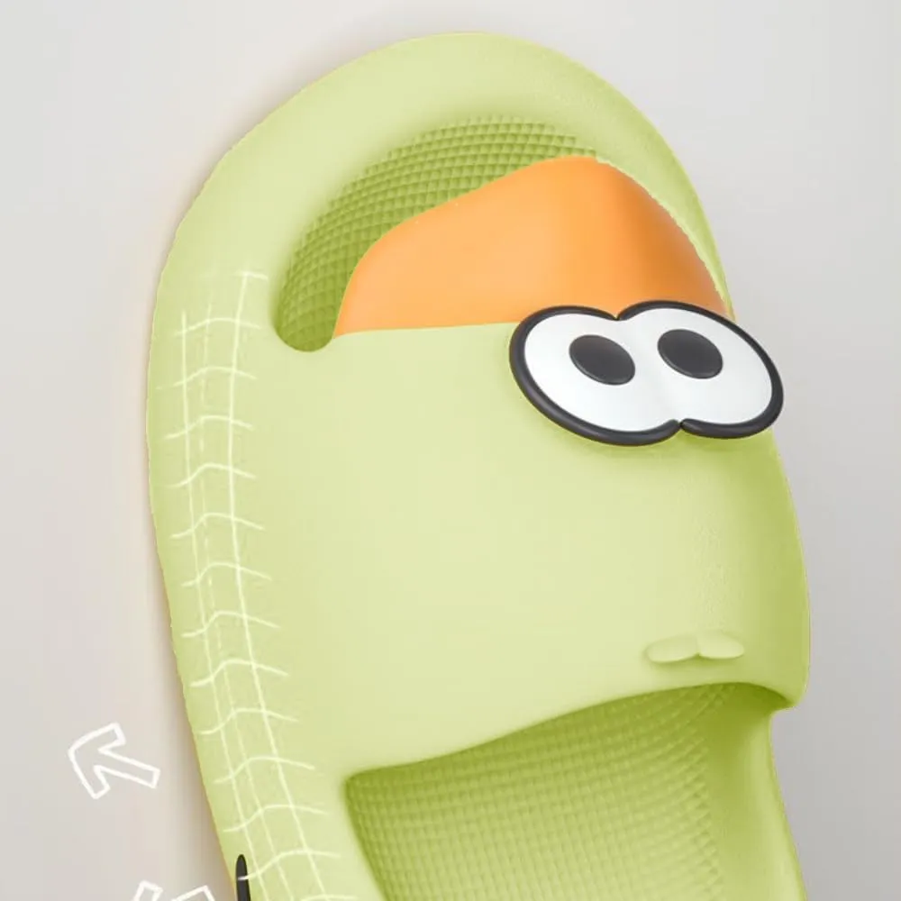 Duck Bathroom Slippers - Cartoon Female Indoor Home Non-slip Soft Bottom Cute Thick Bottom Step on Shit Slippers
