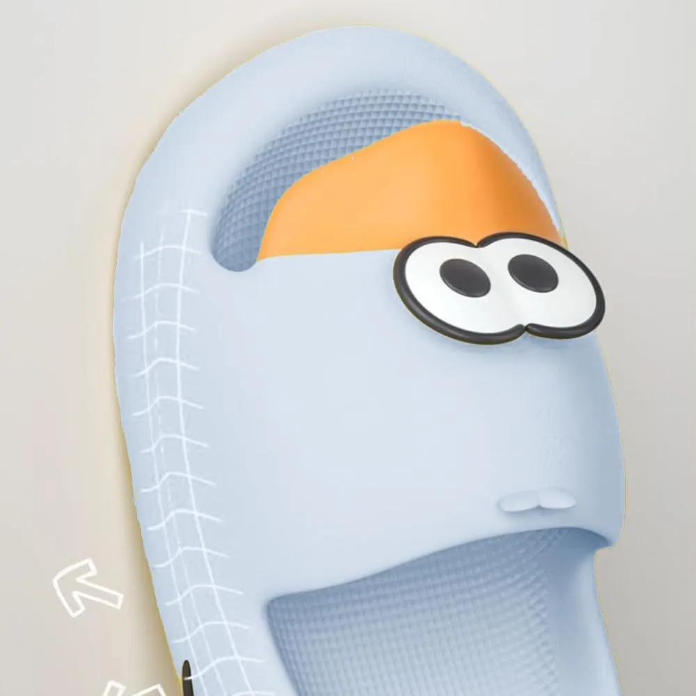Duck Bathroom Slippers - Cartoon Female Indoor Home Non-slip Soft Bottom Cute Thick Bottom Step on Shit Slippers