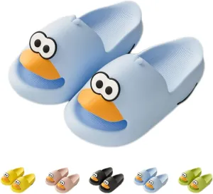 Duck Bathroom Slippers - Cartoon Female Indoor Home Non-slip Soft Bottom Cute Thick Bottom Step on Shit Slippers