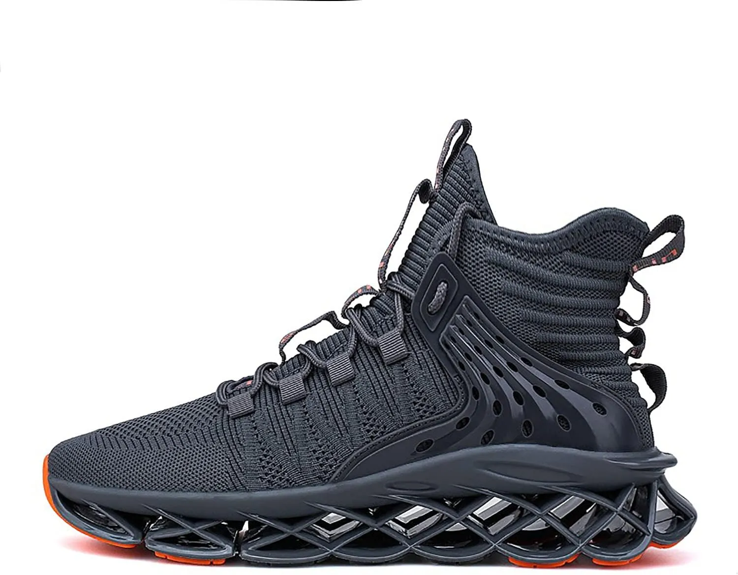DUDHUH Running Shoes for Men Comfortable Athletic Cross Trainer Casual Walking Fashion Mens Tennis Sock Sneakers