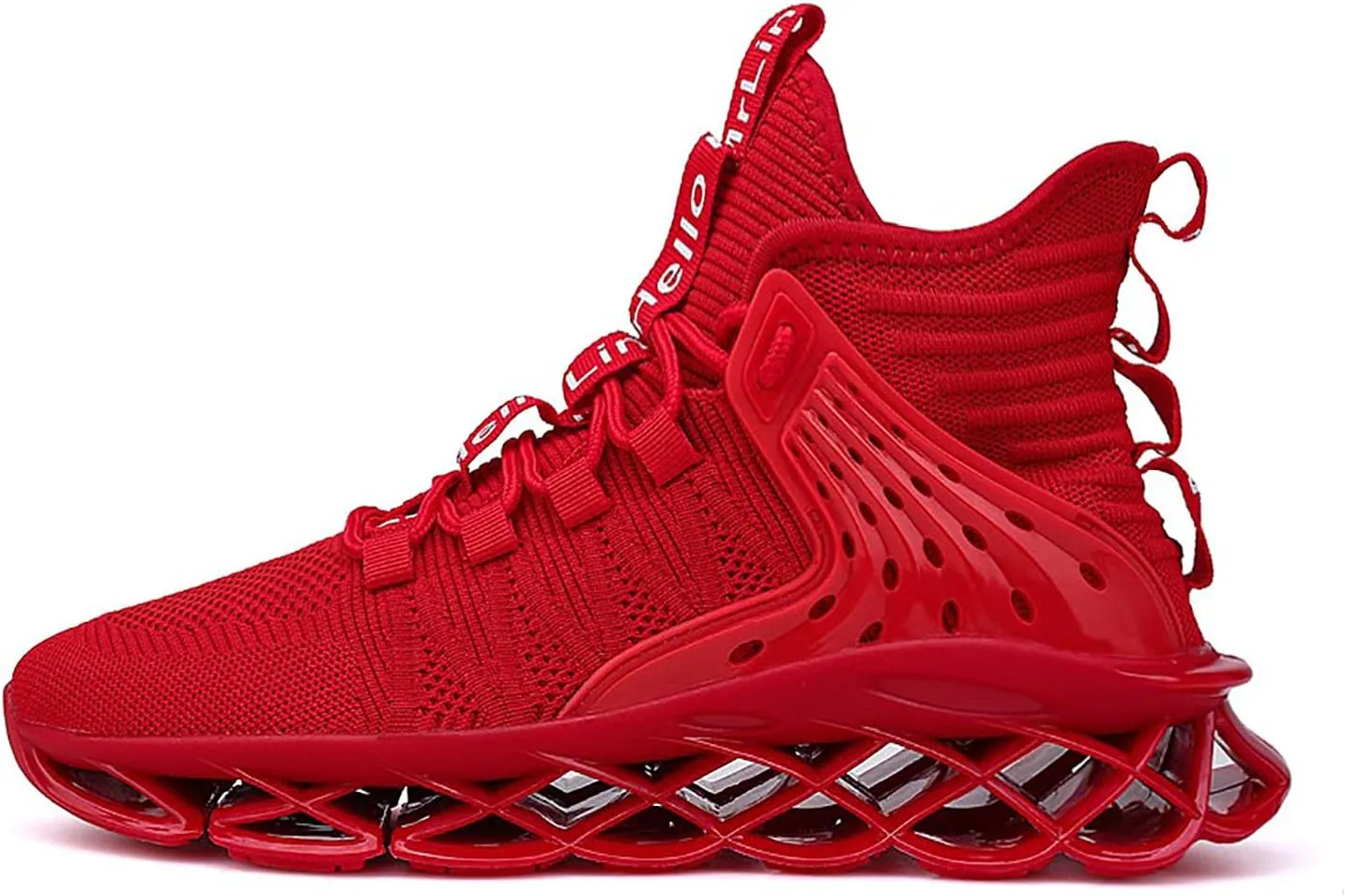 DUDHUH Running Shoes for Men Comfortable Athletic Cross Trainer Casual Walking Fashion Mens Tennis Sock Sneakers